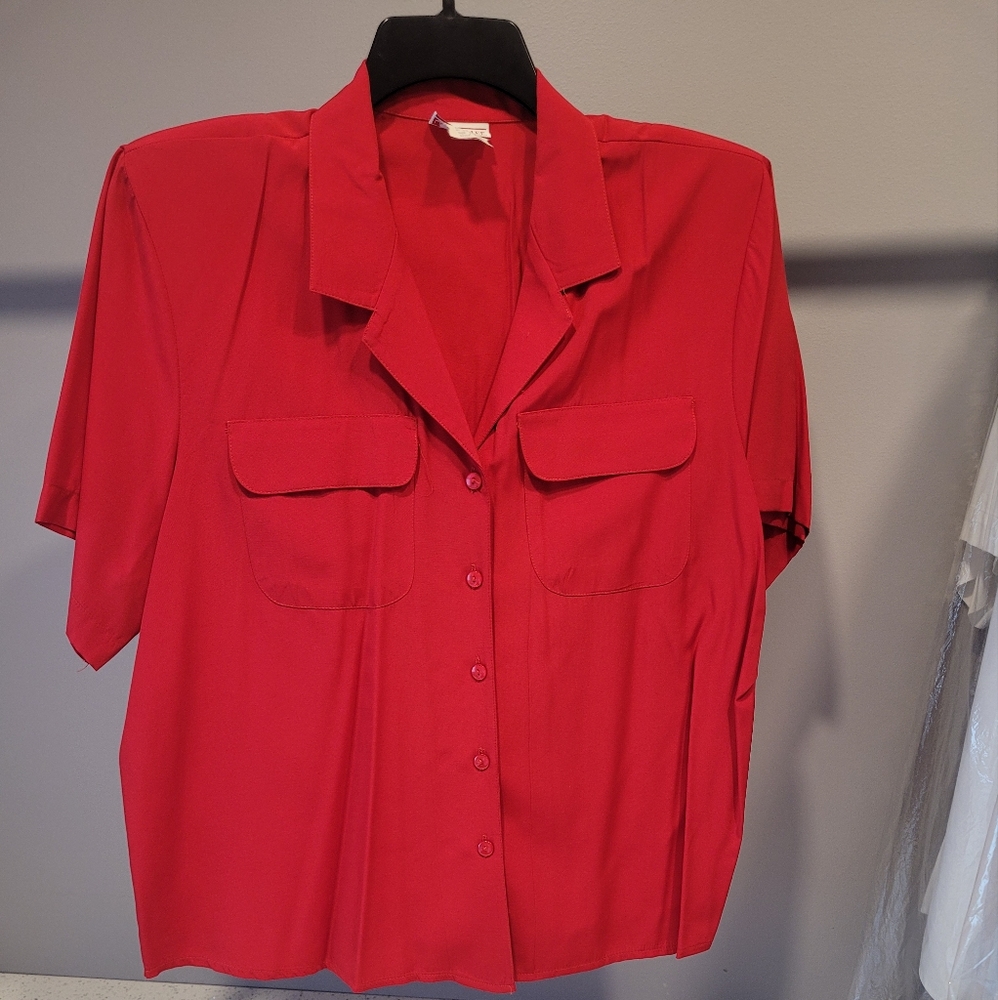Vintage Lauren Lee, size 18, Red.